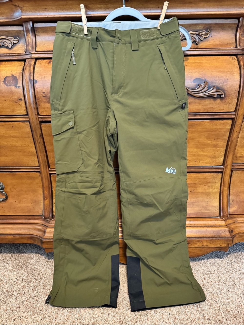 REI CO-OP Growth Spurt Fleece Lined Snowboard Ski Snow Pants Kids Large